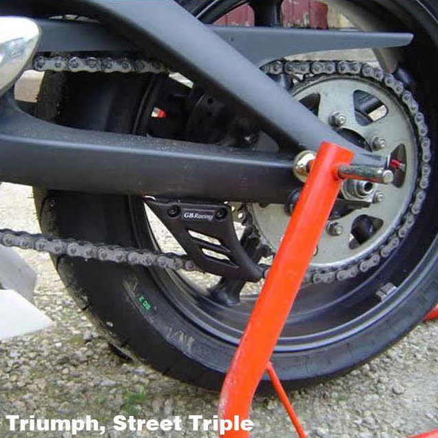 [CGA06-GBR-001] GBRacing Lower Chain Guard / Shark Fin for Triumph Daytona 675 - image 1