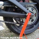 [CGA06-GBR-002] GBRacing Lower Chain Guard / Shark Fin for Triumph Street Triple 675 - image 1