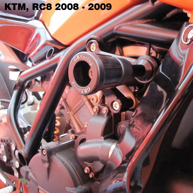 [CP-RC8-2008-RHS-GBR] GBRacing Frame Sliders RHS Assy for KTM RC8 / RC8 R - image 2