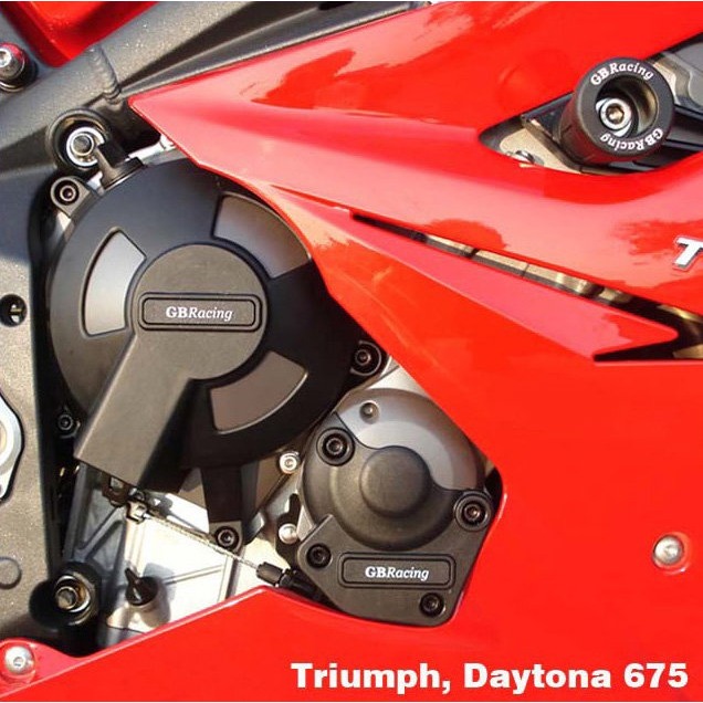 [CP675-CS-8-GBR] GBRacing Crash Protection Set (Street/8mm) Triumph Daytona 675 Street Triple R - image 2
