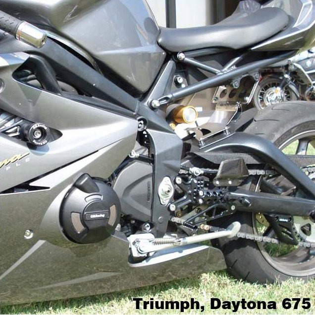 [CP675-CS-8-GBR] GBRacing Crash Protection Set (Street/8mm) Triumph Daytona 675 Street Triple R - image 3