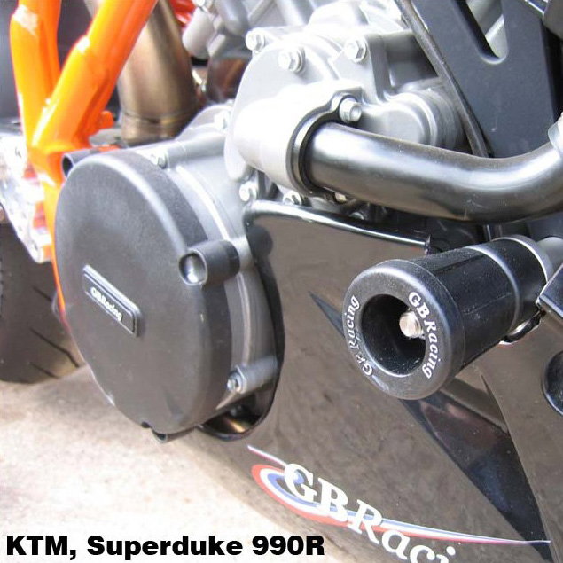 [CP-SD-2-SET-GBR-001] GBRacing Lower Frame Sliders for KTM 990 Super Duke - image 1