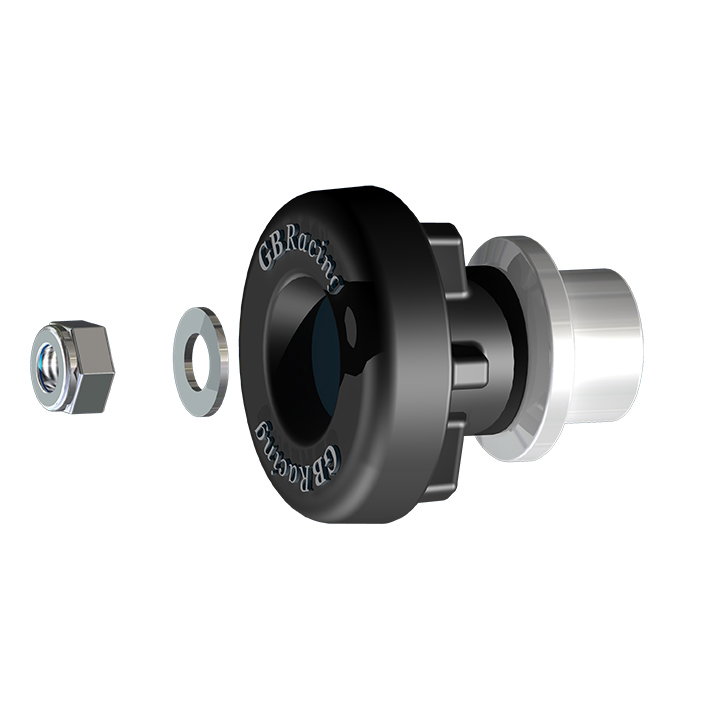 GBRacing Front Spindle Protector LHS for Triumph Street Triple 675