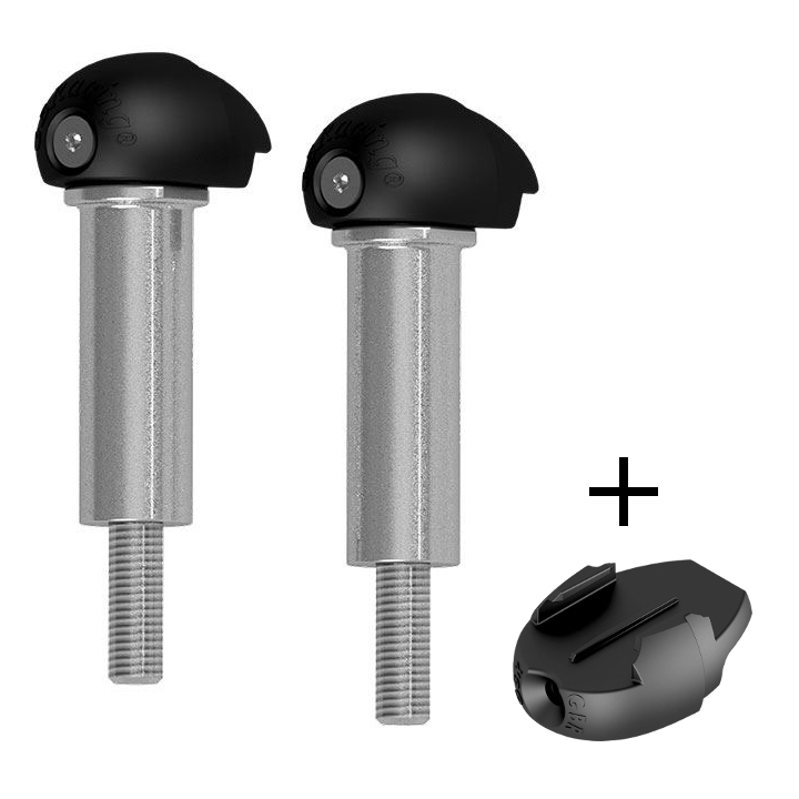 GBRacing Street Bullet Frame Sliders for Yamaha YZF-R7 GoPro™ Camera Mount bundle