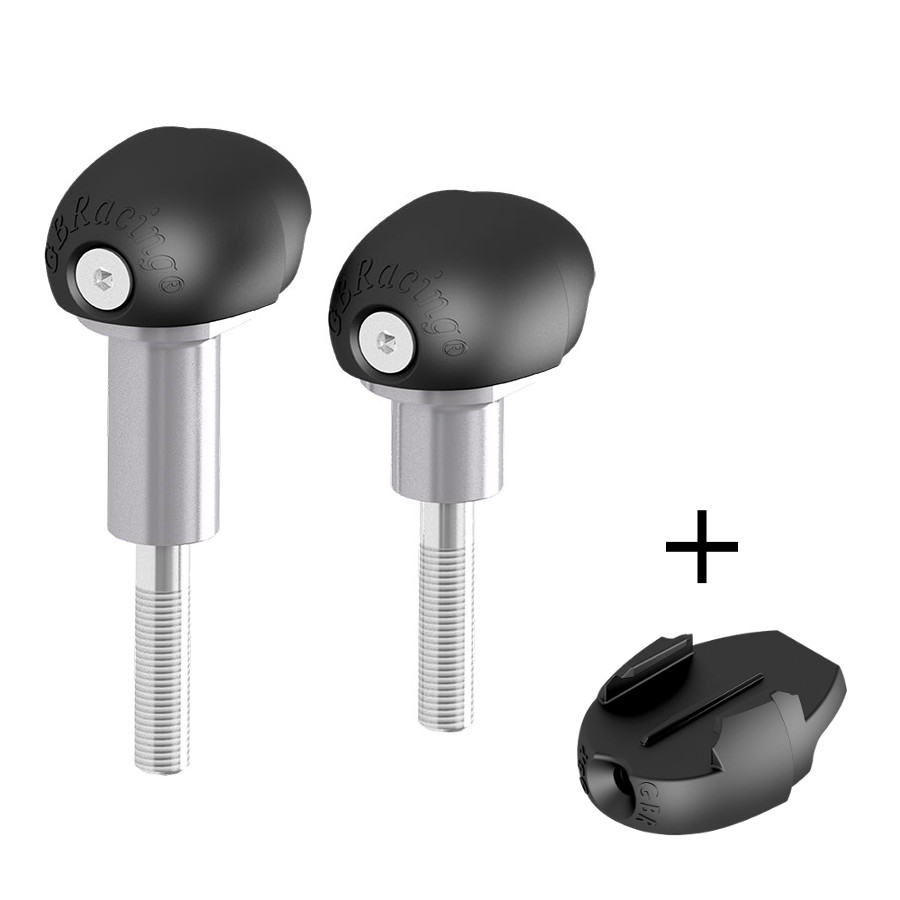 GBRacing Street Bullet Frame Sliders for Yamaha MT-09 Tracer GoPro™ Camera Mount bundle