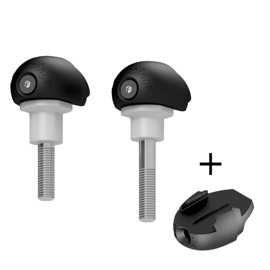 GBRacing Race Bullet Frame Sliders for BMW S1000RR GoPro™ Camera Mount bundle