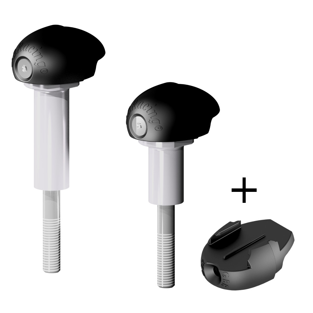 GBRacing Street Bullet Frame Sliders for BMW S1000R GoPro™ Camera Mount bundle