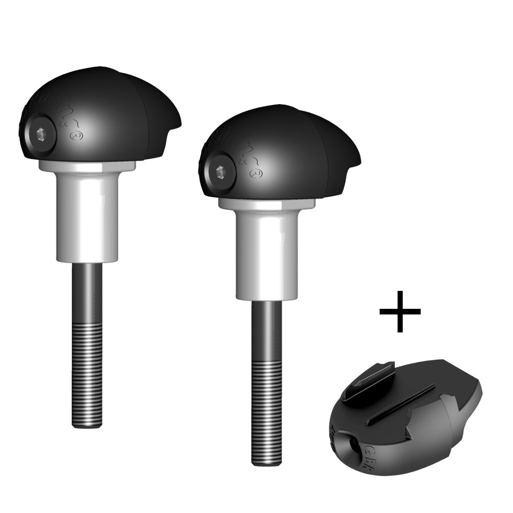 [FS-GSXR1000-K9-S-GPR] GBRacing Street Bullet Frame Sliders for Suzuki GSX-R1000 GoPro™ Camera Mount bundle