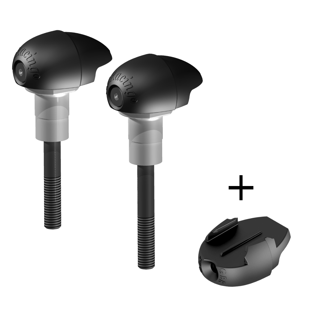GBRacing Race Bullet Frame Sliders for Aprilia RSV4 Tuono V4 GoPro™ Camera Mount bundle