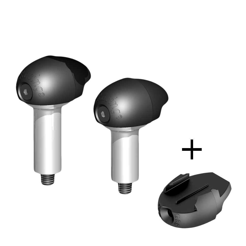 GBRacing Street Bullet Frame Sliders for Triumph Daytona 675 Street Triple GoPro™ Camera Mount bundle