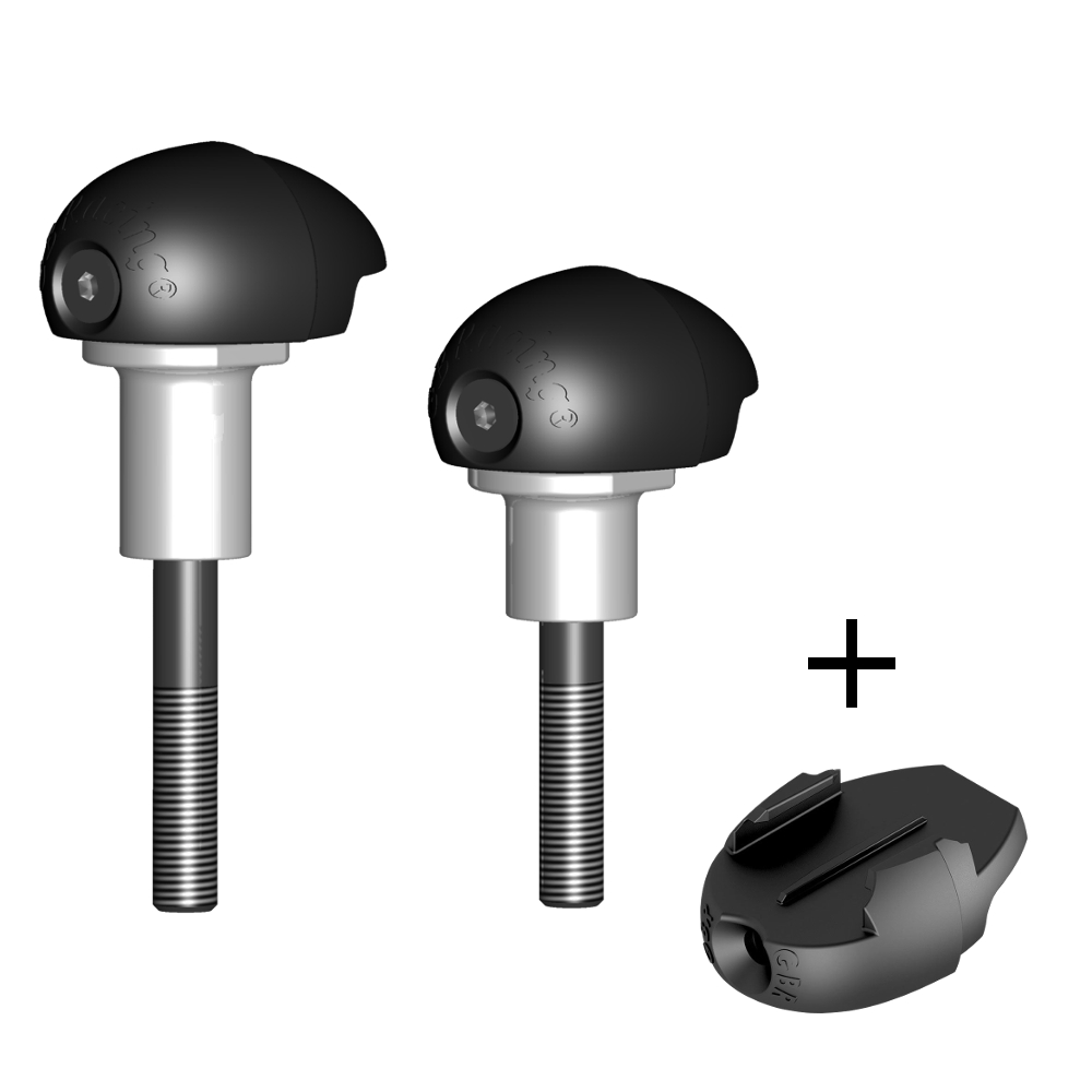 GBRacing Race Bullet Frame Sliders for Suzuki GSX-R1000 K9 - L6 GoPro™ Camera Mount bundle