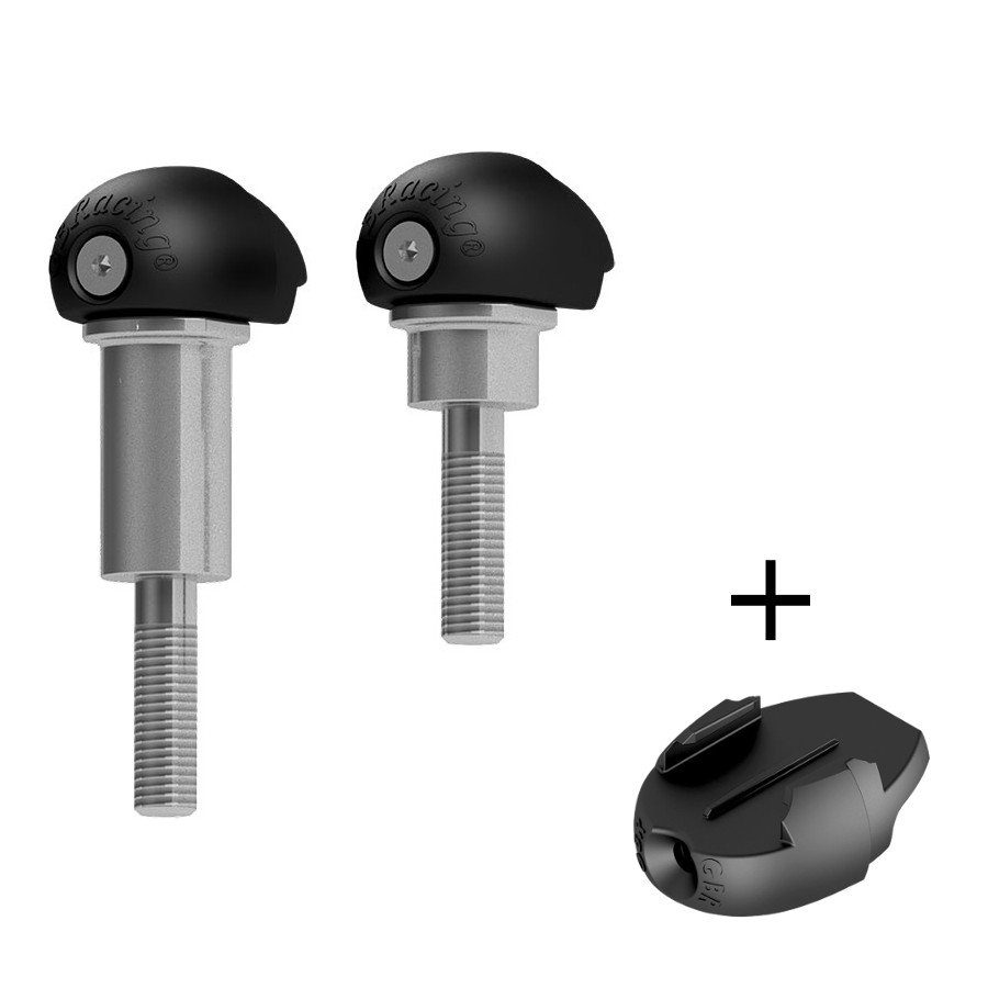 [FS-CBR1000RR-2020-R-GPR] GBRacing Race Bullet Frame Sliders for Honda CBR1000RR-R GoPro™ Camera Mount bundle
